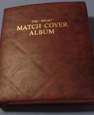  IDEAL Match Cover Album  Approx 300 Match Cover NO GLUE Tipped In All Different • $65