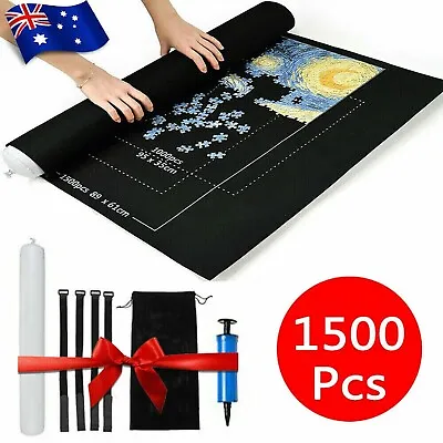 Upto 1500 PCS Jigsaw Puzzle Roll Mat Puzzle Storage Saver Pad Toys Inflator Tool • $16.99
