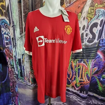 Manchester United Authentic Adidas Soccer Jersey 2021-22 Home XXL H31090 A5 • $38.95