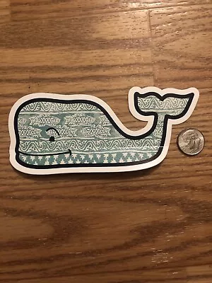 New Vineyard Vines Batik Fish Whale Sticker Hydroflask Yeti Car Decal • $2.80