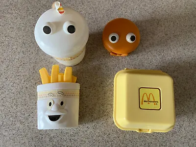 1988 McDonald's Fun With Food Complete Set Of 4 Fries Drink Nuggets Burger • $75.99