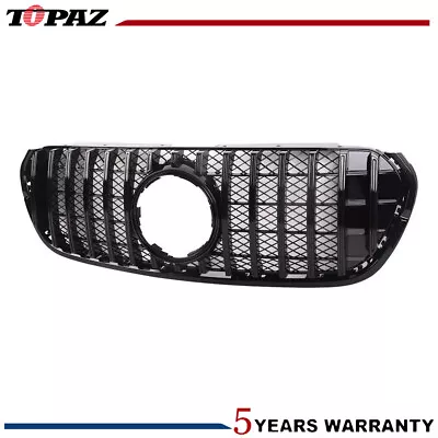 Black Front Upper Mesh Grille Grill For Mercedes Benz X-Class 2018 2019 2020 • $324.71