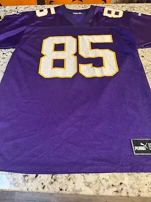 JIM KLEINSASSER #40 Minnesota Vikings Jersey Puma NFL Men's Medium Purple Rare • $67