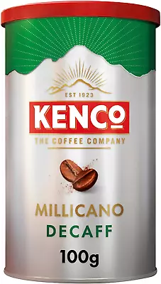 Kenco Millicano Decaff Instant Coffee 100g (Pack Of 6 Tins Total 600g) • £29.71