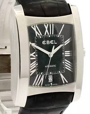 $1995 • Buy EBEL Brasilia Stainless Steel Automatic Black Dial Men's Watch Ref: E9120M41
