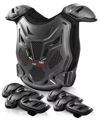  Kids Dirt Bike Gear-Upgraded Thicken Shell Youth Motorcycle Riding Black • $88.07
