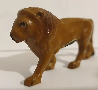 Vintage Original 1950's Hand Painted Metal LION Miniature WEND-AL TOYS ENGLAND • $40