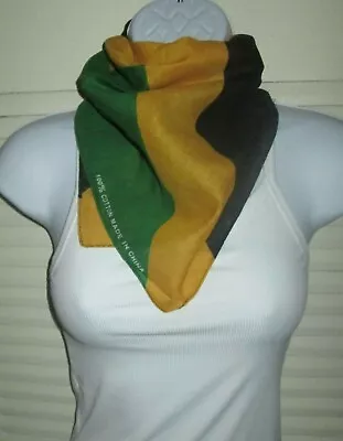 2 X JAMAICA Flag Bandana Head Wrap SCARF Patois Jamaican Caribbean KINGSTON LOT • $11.11