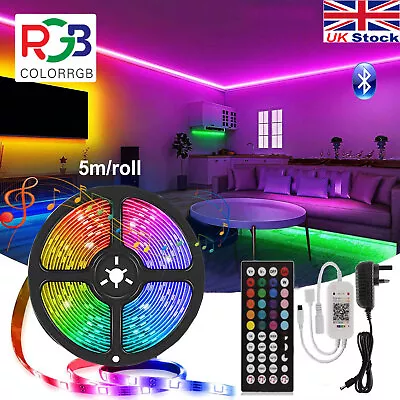 5-30M LED Strip 5050 RGB Lights Colour Changing Tape Cabinet Kitchen Lighting UK • £8.99