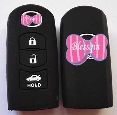 $8.99 • Buy BLACK 3 BUTTON SILICONE SMART KEY COVER Suits MAZDA 3 2 6 MPS SP25 CX5 CX7 CX9