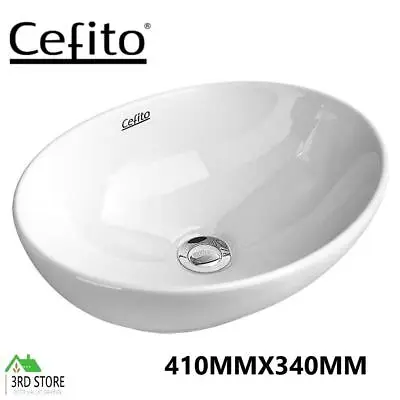 Cefito Bathroom Basin Vanity Sink Ceramic Above Counter Hand Wash Bowl Oval • $55.44