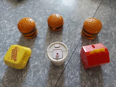 McDonalds Food Transformer Happy Meal Toy Lot Of Six 1987 1990 • $39.99