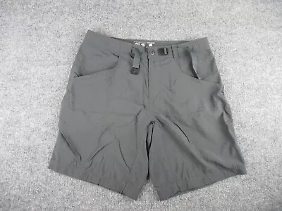 Mountain Hardwear Shorts Adult 32 Long Gray Chino Hiking Outdoor Belted Mens • $22.25