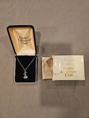 Goebel Hummel Miniature Pendant Necklace  Merry Wanderer  W/box • $12.99