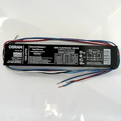 Osram Sylvania Quicktronic Electronic Ballast QHE 2X32T8/UNV ISN-SC New • $9.99