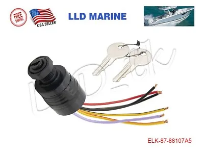 For Mercury Outboard Ignition Key Switch 87-88107 87-88107A5 7-1155 6 Wire • $22.50