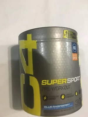 C4 Super Sport Pre Workout Blue Raspberry Energy Sealed 30 Servings Exp. 01/2026 • $22.50
