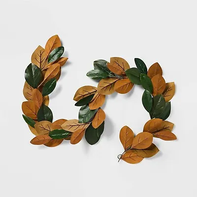 Magnolia Leaf Garland 72  Threshold Designed With Studio McGee Fall Christmas • $29.99