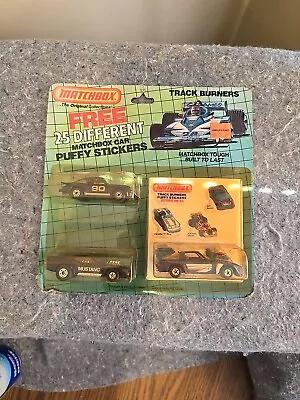 VTG 1983 Matchbox Track Burners 3 Car Pack Porsche-Mustang-Mazda Sealed Z4 • $29.99