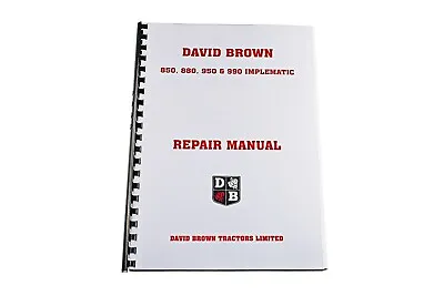 £23.73 • Buy The David Brown 850, 880, 950 & 990 Implematic Repair Manual (DBT499)