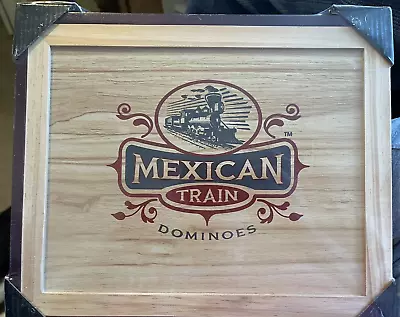 NEW Mexican Train Dominoes Game Wooden Case Front Porch Classics NIB Sealed!!! • $37.80