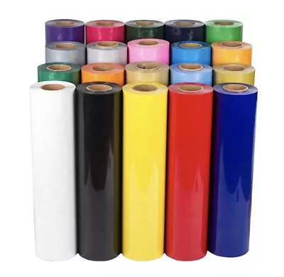 HEAT TRANSFER VINYL Roll  HTV 12  Wide By Yard For Cricut Silhouette Us Pu Pvc • $88.99