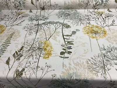 Cotton Fabric Country Floral Hedgerow Fern  Curtain Craft Blind • £2.99