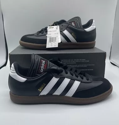 MENS Adidas SAMBA CLASSIC Sneakers 034563 Core Black/Feather White Sizes 6.5-11 • $75