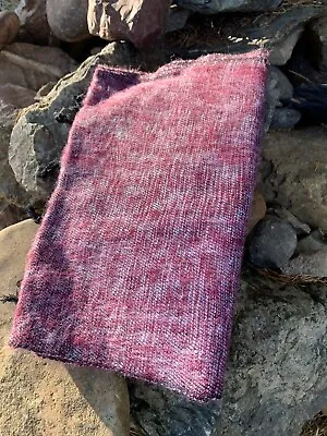 Handmade Himalayan Soft Yak Wool Scarf From Nepal - Dark Purple Burgundy • $30