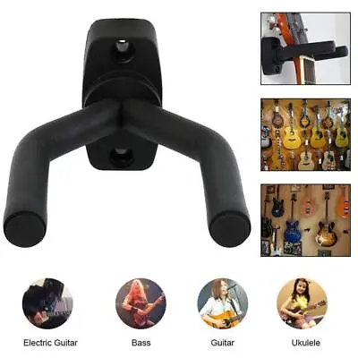 Guitar Hanger Wall Mount Stand Rack Hook For Violin Guitar Erhu Black U5U6 • $2.63