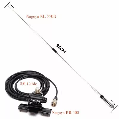 Nagoya NL-770R 144/430MHz Antenna+ 5M Cable + RB-400 Clip For Mobile Car Radios • $39.99