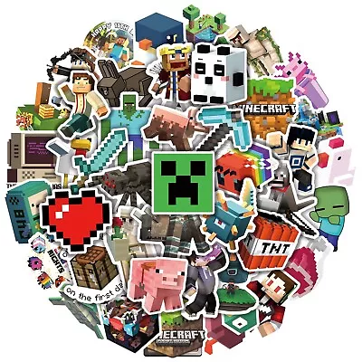 UK 50X Best Minecraft Cool Stickers Pack Vinyl Guitar Luggage Skateboard Laptop • £4.33