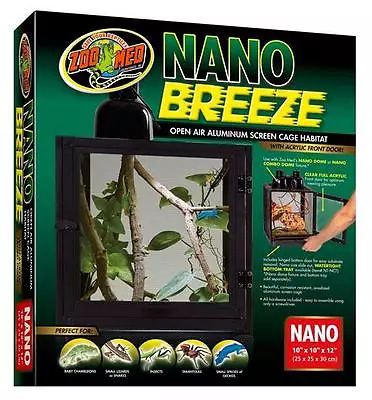 Zoo Med Nano Breeze Reptibreeze Screen Enclosure - Nt-9 • $49.99