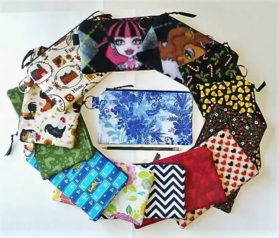£8.82 • Buy Handmade Zipper Purse Pouch Makeup Project Bag IPhone Pencil Case Travel Gift