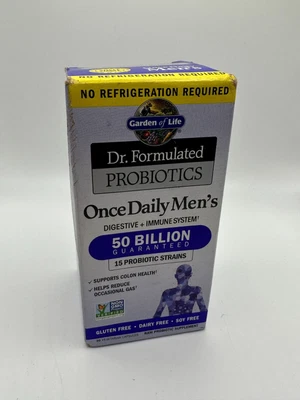 $17.99 • Buy Garden Of Life Dr. Formulated Probiotics Once Daily Men's 30 Caps - READ!