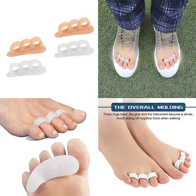 US 2~4 Pairs Bunions Hammer Toe Straightener Splint Brace Cushion Pad Corrector • $6.59