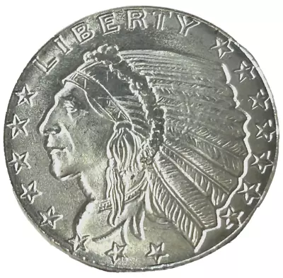 SILVER COIN 1 X 3.1g INCUSE INDIAN LIBERTY..999 FINE SILVER PURITY.. • £9.99