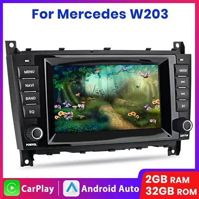 For Mercedes Benz W203 C200 C230 C280 Android12 Radio BT GPS Car Stereo CarPlay  • $89.99