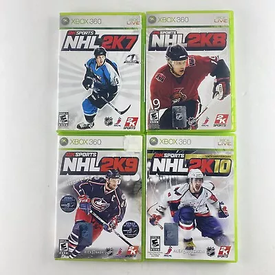 $24.95 • Buy NHL 2K Xbox 360 Bundle Lot 2K7  2K8 2K9  2K10 Complete CIB Tested & Working