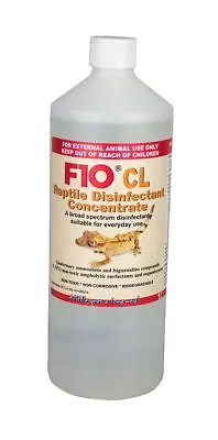 F10 Disinfectant CL Reptile 1L Concentrate Terrariums Cleaner Cage • £19.95