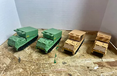 Lot Of 4 1998 Matchbox Diecast Missile Launcher 82/100 Military Green Tan 1:92 • $19