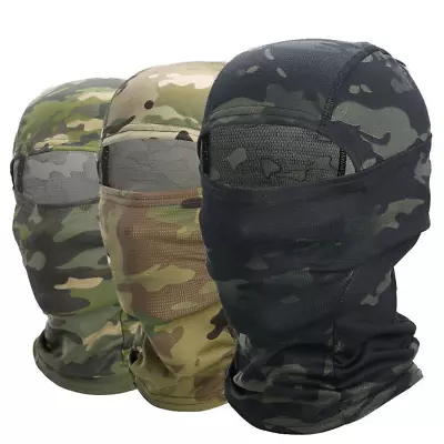 Multicam CP Balaclava Tactical Army Hunting Shooting Ski Full Face Mask Caps Hat • $7.99