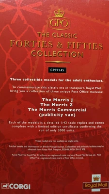 £4.95 • Buy Corgi Forties And Fifties GPO Royal Mail Vehicle X 3 Die Cast 1:43 CP99145