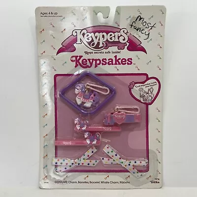 Vintage Keypers Keypsakes Hairclips Ribbons Bracelet Charms Tonka 1988 NOS HTF • $150.23