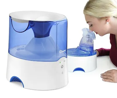 Crane Personal Steam Inhaler And Warm Mist Humidifier Blue And White • $59.99