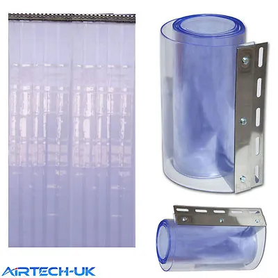 PVC Strip Curtain Door 2.5M W X 2M L For Coldroom Warehouse Catering (300) • £154.34