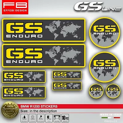 Stickers KIT4 BMW R1200GS Enduro Adventure World Anniversary Top Quality • $11.21