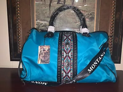 Montana West Teal Duffel Tote Bag Nwt With Mw Strap Amazing Weekender Duffel • $30