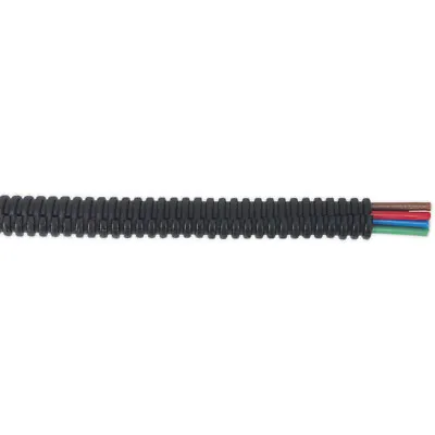Split Convoluted Cable Sleeving - 200 Metres - 7-10mm Diameter - Flexible Nylon • £98.99