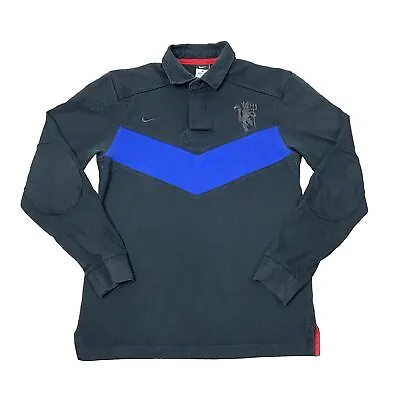 Nike Manchester United Long Sleeve United Rugby Polo Shirt Men's Size Small EPL • $17.99
